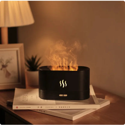 180ML USB Flame Aroma Diffuser & Ultrasonic Humidifier