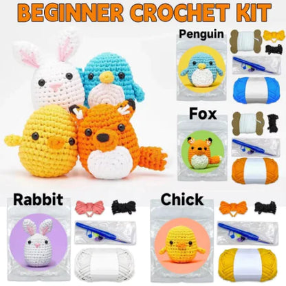 Beginner Crochet Kit with Step-by-Step Video Tutorial